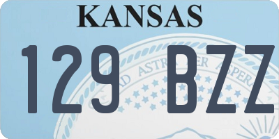 KS license plate 129BZZ