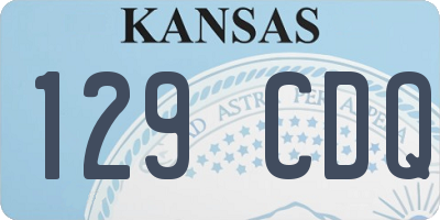 KS license plate 129CDQ
