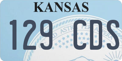 KS license plate 129CDS