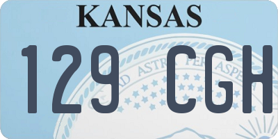KS license plate 129CGH