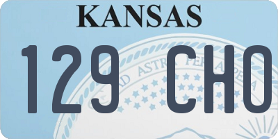 KS license plate 129CHO