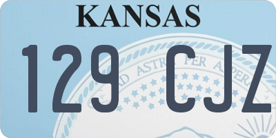 KS license plate 129CJZ