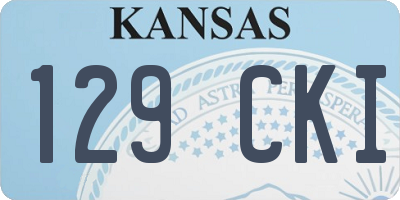 KS license plate 129CKI