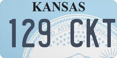 KS license plate 129CKT