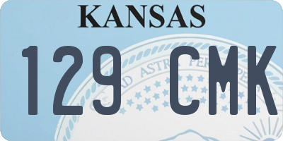 KS license plate 129CMK