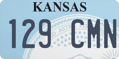 KS license plate 129CMN