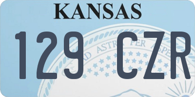 KS license plate 129CZR