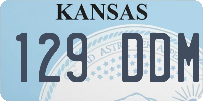 KS license plate 129DDM