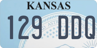 KS license plate 129DDQ