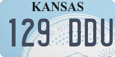 KS license plate 129DDU