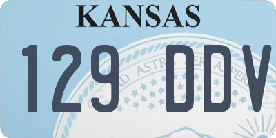 KS license plate 129DDV