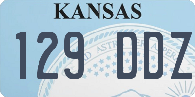 KS license plate 129DDZ