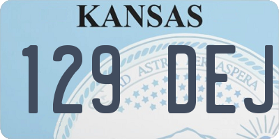 KS license plate 129DEJ
