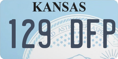 KS license plate 129DFP
