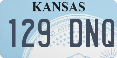 KS license plate 129DNQ