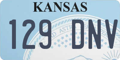 KS license plate 129DNV