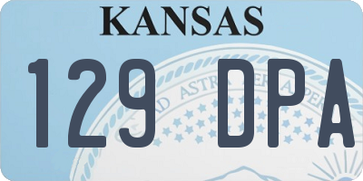 KS license plate 129DPA