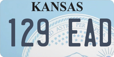 KS license plate 129EAD
