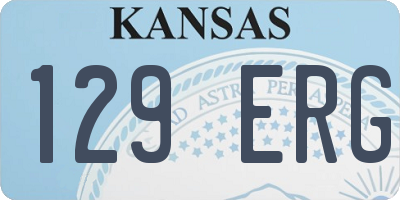 KS license plate 129ERG