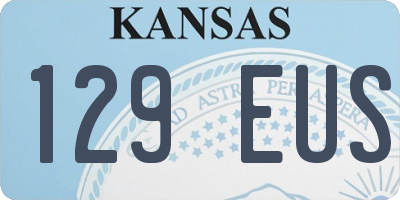 KS license plate 129EUS