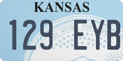 KS license plate 129EYB