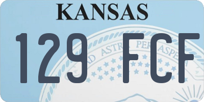 KS license plate 129FCF