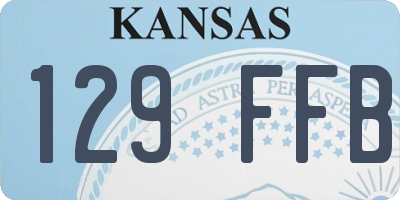 KS license plate 129FFB