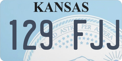 KS license plate 129FJJ