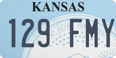 KS license plate 129FMY