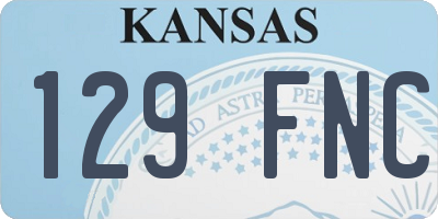 KS license plate 129FNC