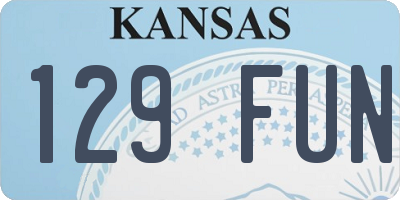 KS license plate 129FUN