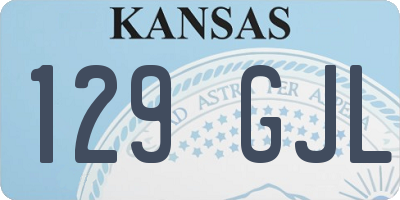 KS license plate 129GJL