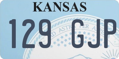 KS license plate 129GJP