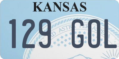 KS license plate 129GOL