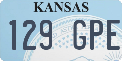 KS license plate 129GPE