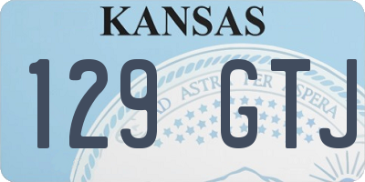 KS license plate 129GTJ