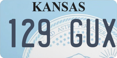 KS license plate 129GUX