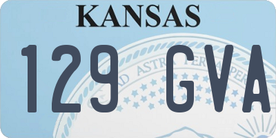 KS license plate 129GVA