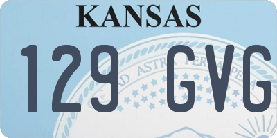 KS license plate 129GVG