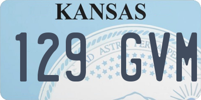 KS license plate 129GVM