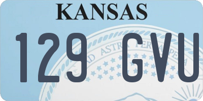 KS license plate 129GVU