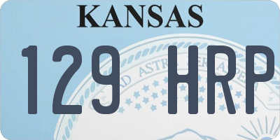 KS license plate 129HRP