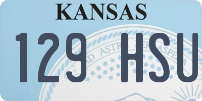 KS license plate 129HSU