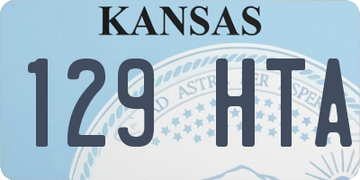 KS license plate 129HTA