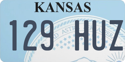 KS license plate 129HUZ