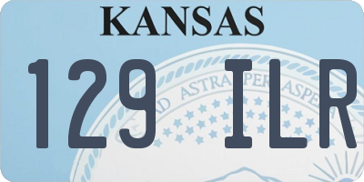 KS license plate 129ILR