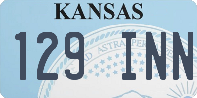 KS license plate 129INN