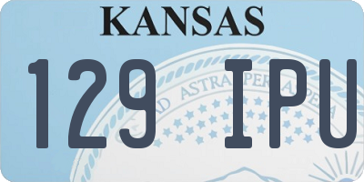 KS license plate 129IPU