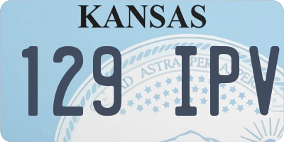 KS license plate 129IPV