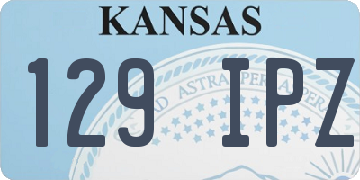 KS license plate 129IPZ